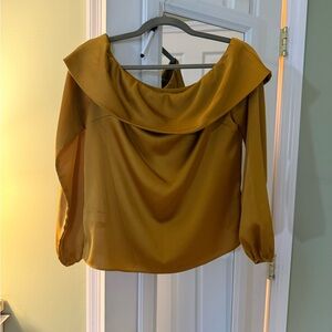 Off Shoulder Gold Women's Top